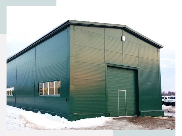 Двускатные ангары в Севастополе